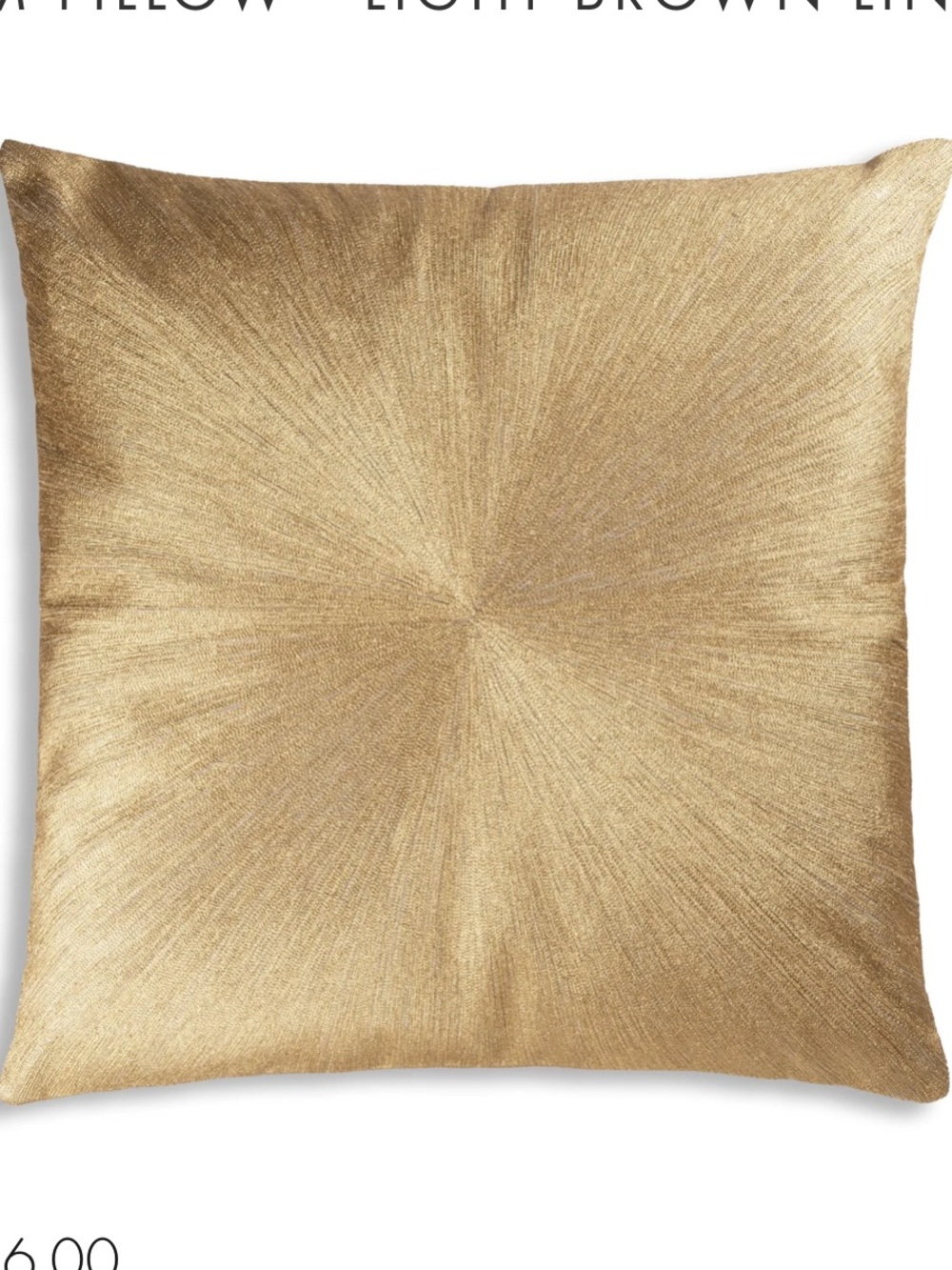 West Elm Metallic Pillow cover 18 x 18 new with tags